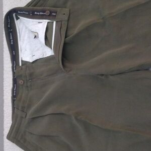 Tommy Bahama Relax Green Silk/Cotton Pants  35 - 25.25